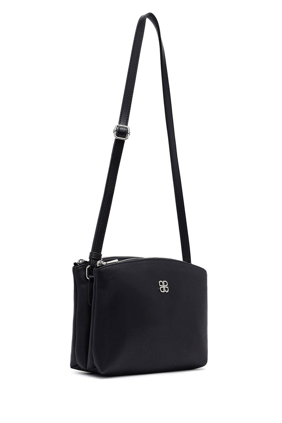 Women's Black Classic Crossbody Bag