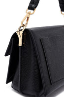 Woman Black Long Strap Leather Mini Crossbody Bag | Derimod