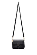 Woman Black Long Strap Leather Mini Crossbody Bag | Derimod