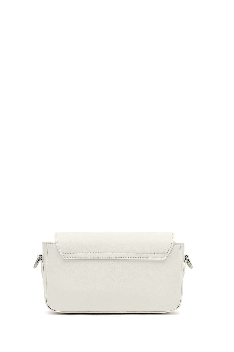 Women's White Long Strap Crossbody Bag