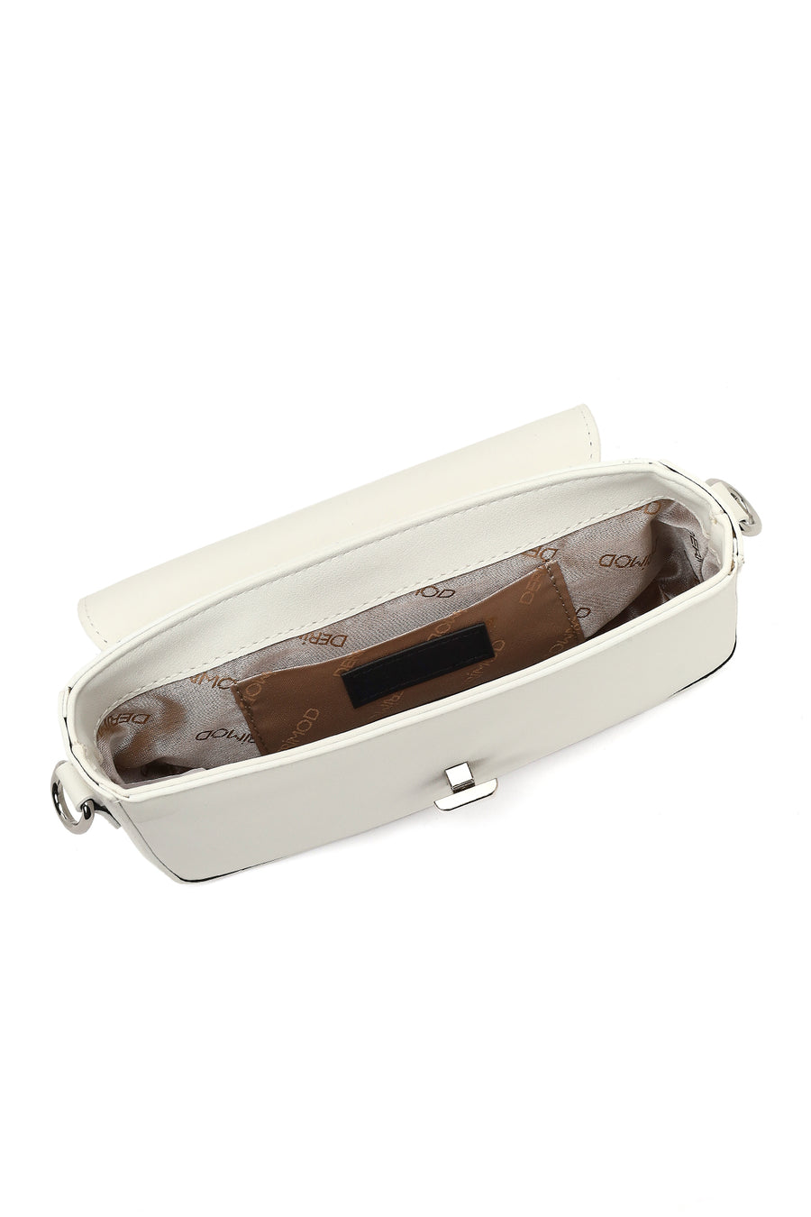 Women's White Long Strap Crossbody Bag