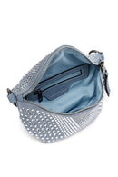 Women's Blue Long Strap Stone Crossbody Bag | Derimod