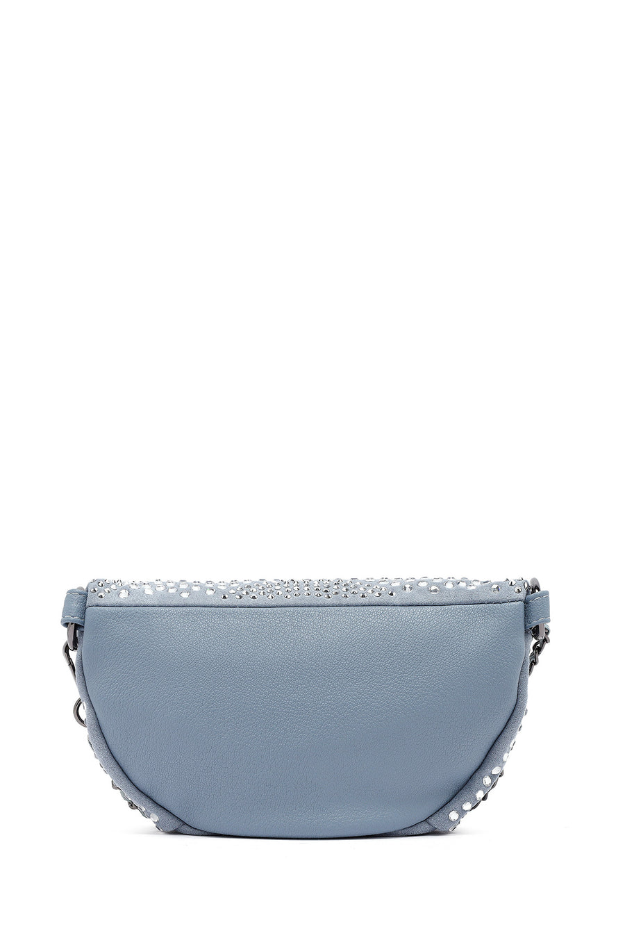 Women's Blue Long Strap Stone Crossbody Bag