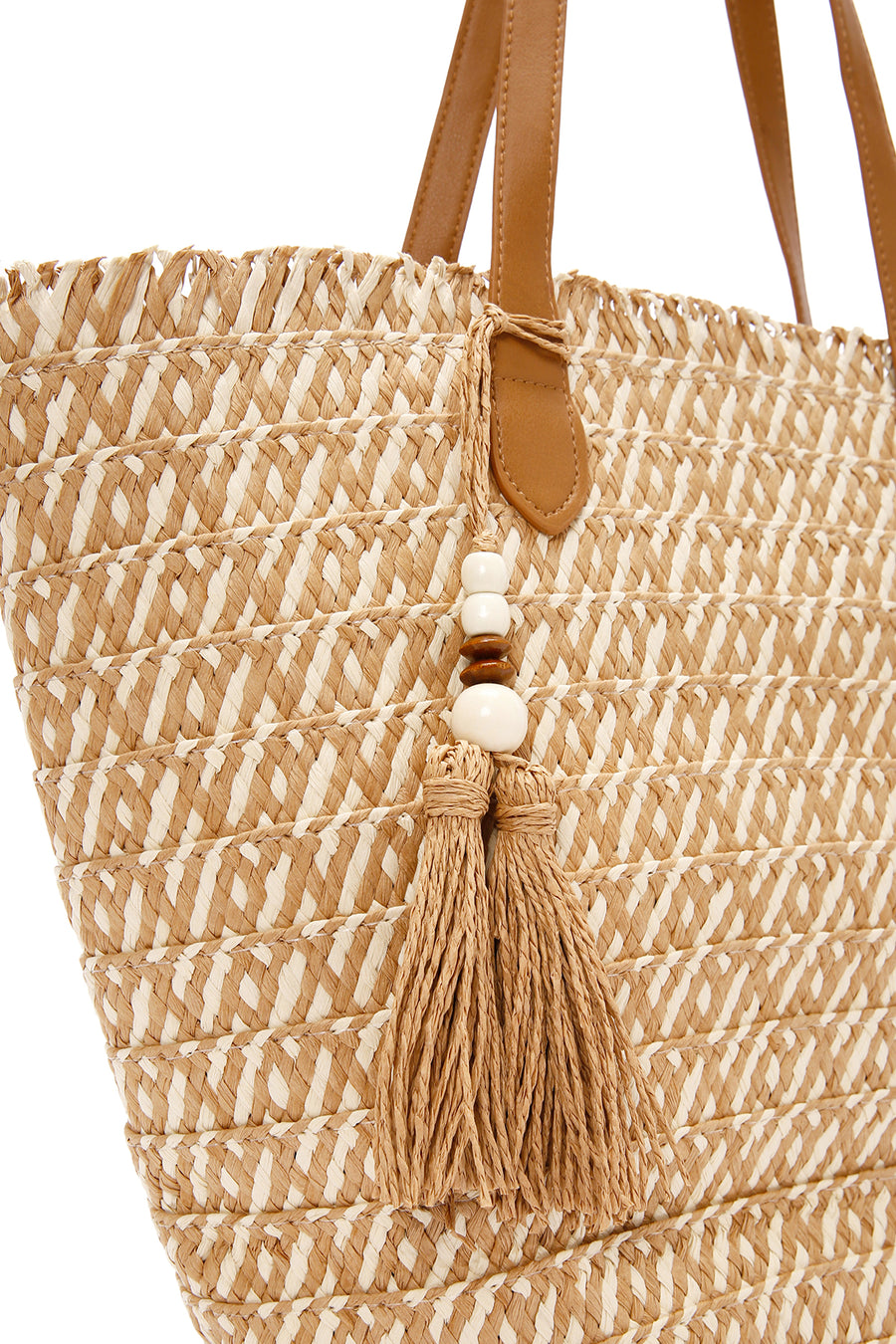 Women's Mink Straw Shoulder Bag