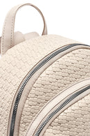 Women's Beige Printed Backpack | Derimod