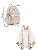 Women's Beige Printed Backpack | Derimod