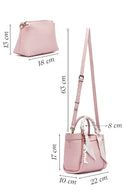 Women's Pink Long Strap Accessorized Shoulder Bag | Derimod