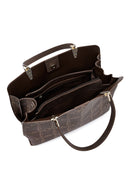 Women's Brown Long Strap Printed Shoulder Bag | Derimod