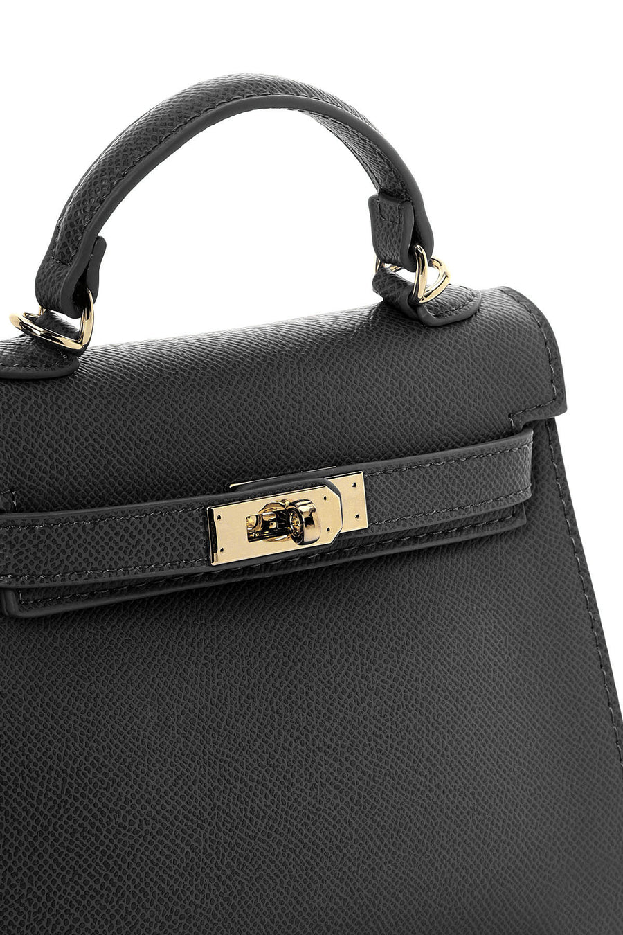Women's Black Long Strap Mini Crossbody Bag