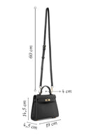 Women's Black Long Strap Mini Crossbody Bag | Derimod