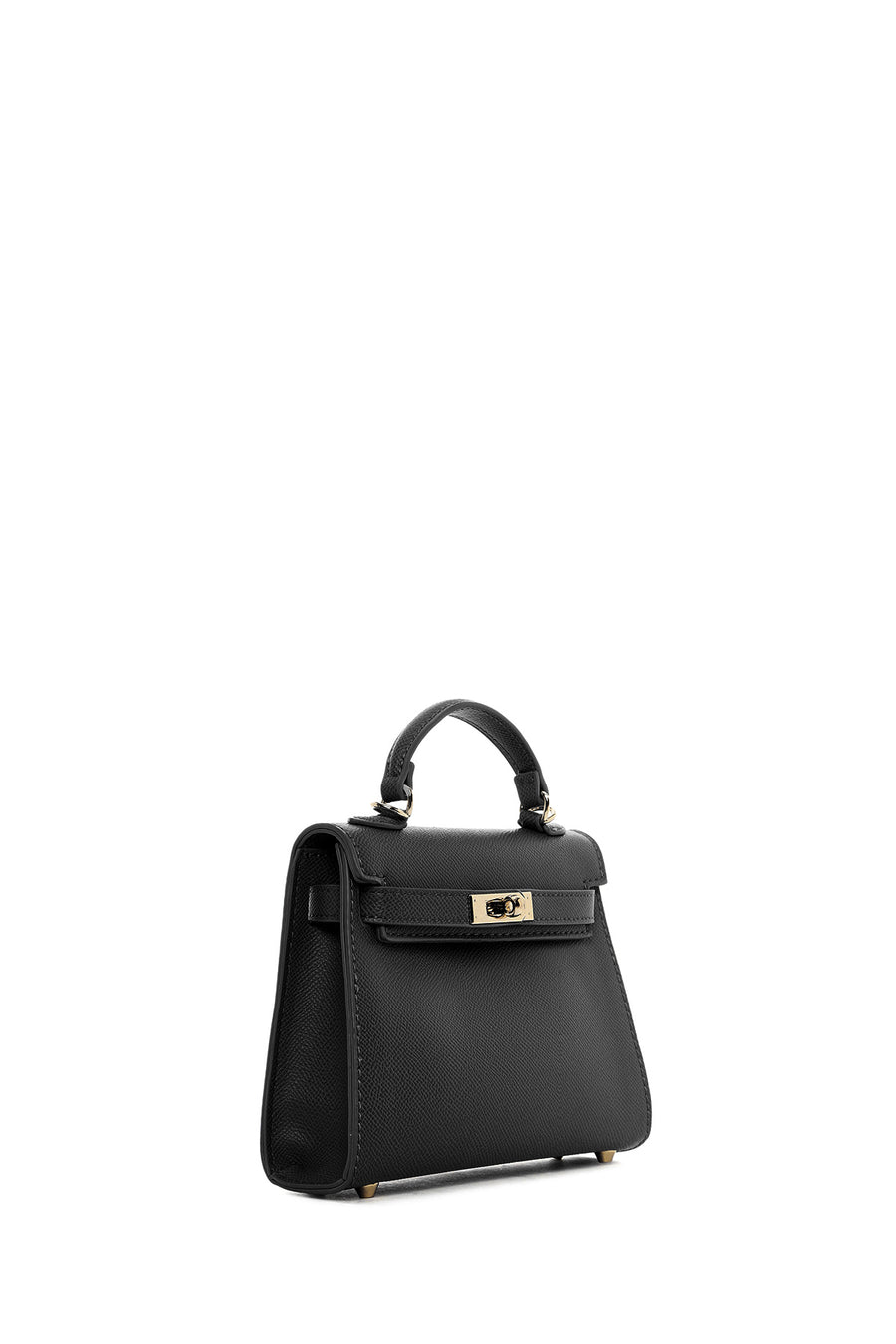 Women's Black Long Strap Mini Crossbody Bag