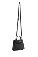 Women's Black Long Strap Mini Crossbody Bag | Derimod