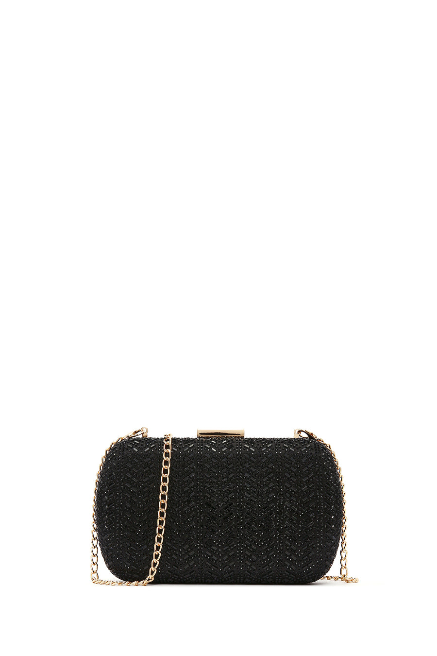 Kadın Siyah Taşlı Abiye Mini Kutu Çanta 25SBD2960TS | Derimod