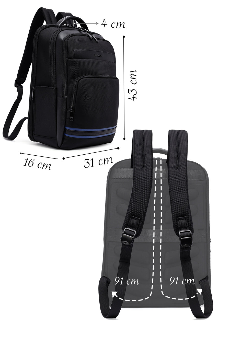 D-Pack Erkek Siyah Sırt Çantası