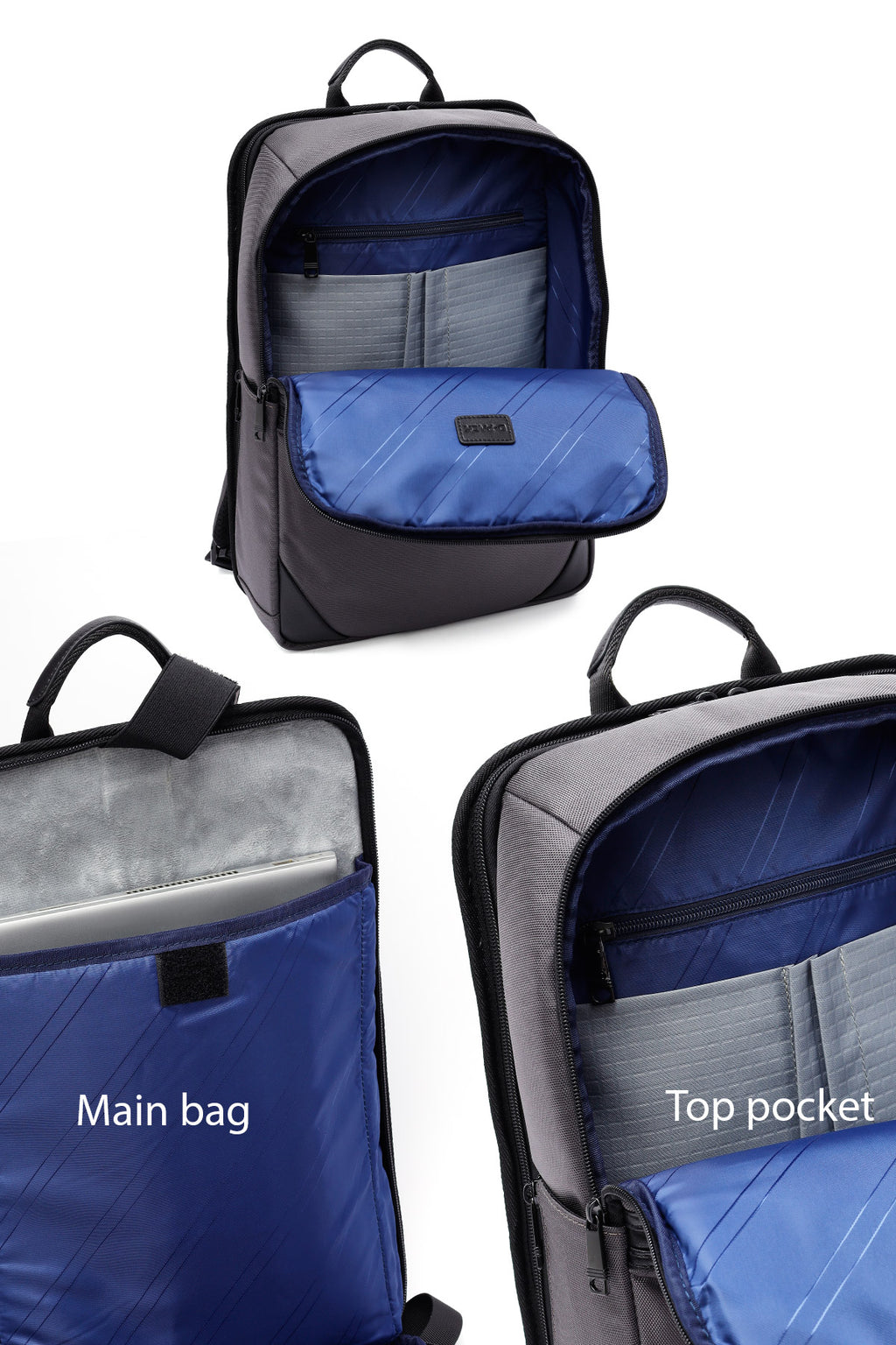 D-Pack Unisex Gri Kumaş Sırt Çantası