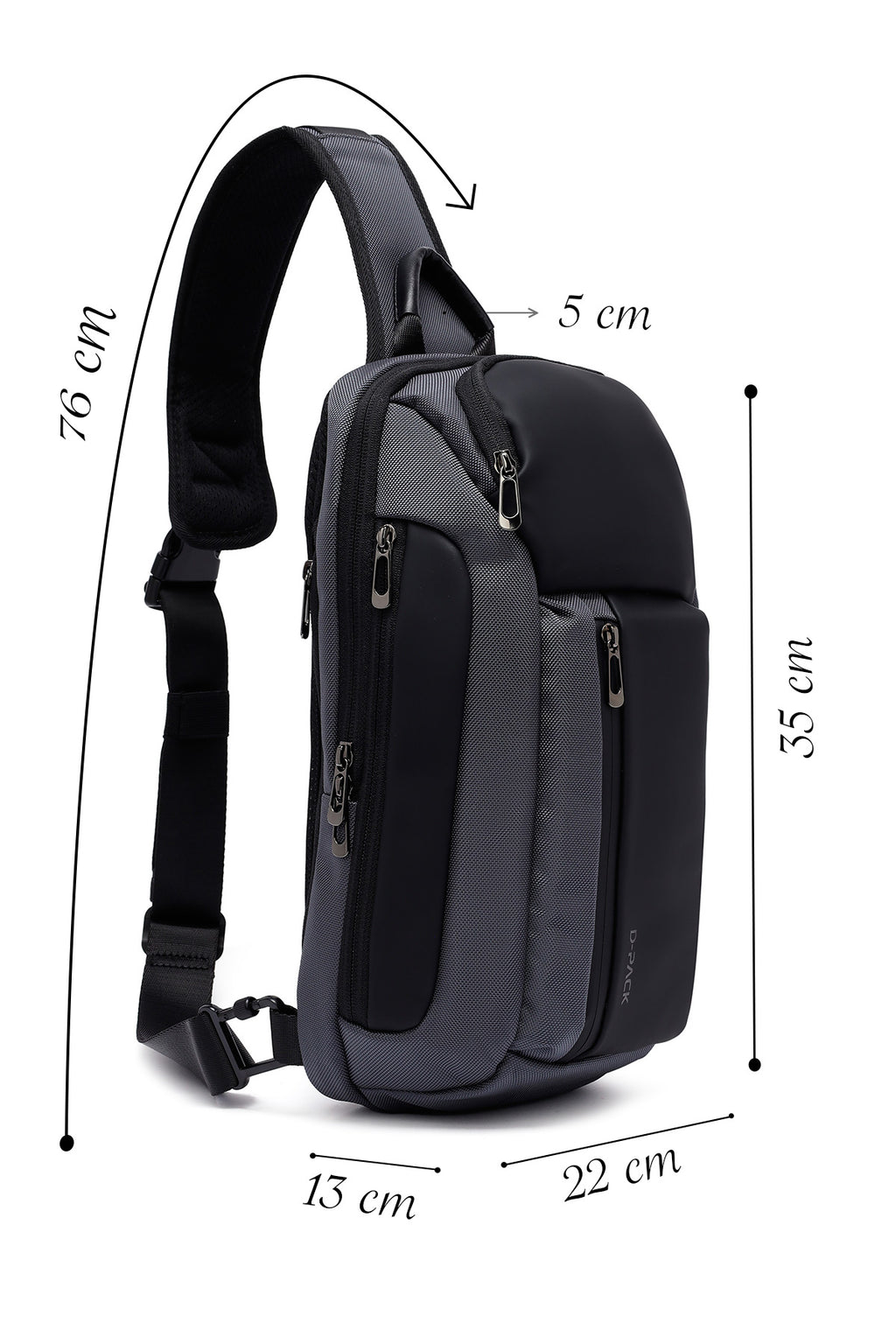 D-Pack Erkek Gri Çapraz Çanta