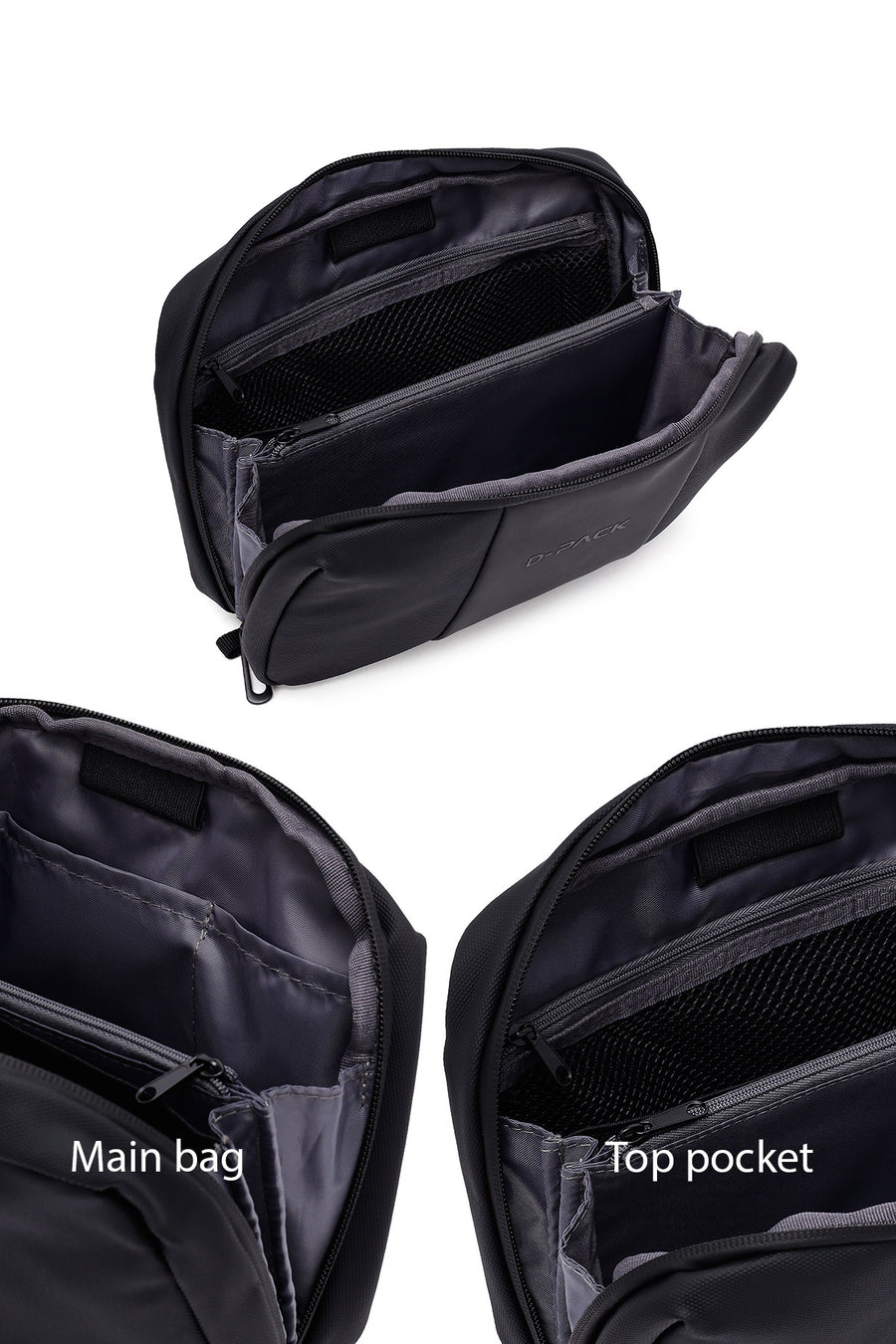 D-Pack Erkek Siyah Mini El Çantası