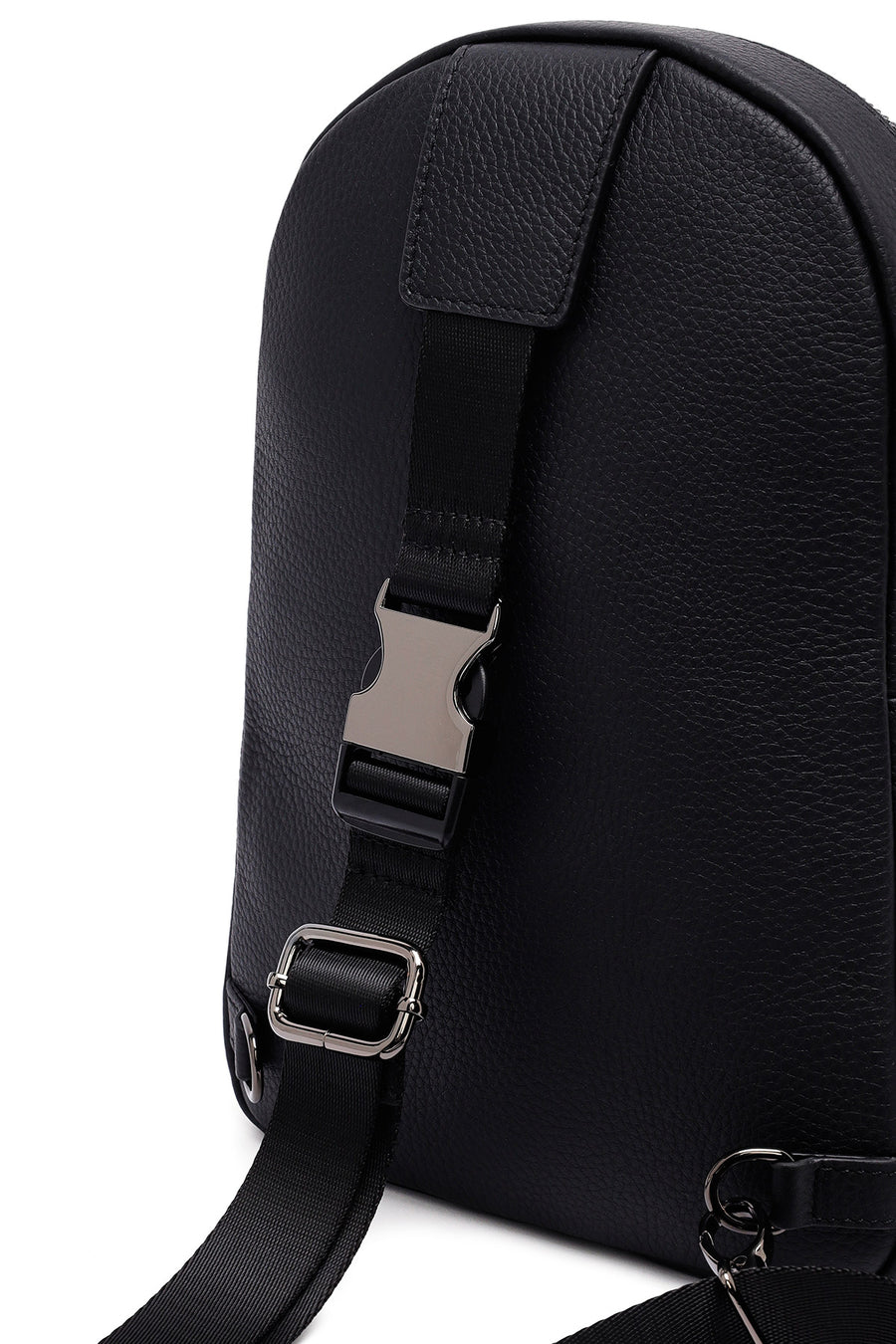 
Men's Black Leather Crossbody Bag
