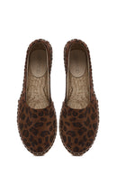 Woman Leopard Suede Espadrilles | Derimod