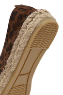 Woman Leopard Suede Espadrilles | Derimod