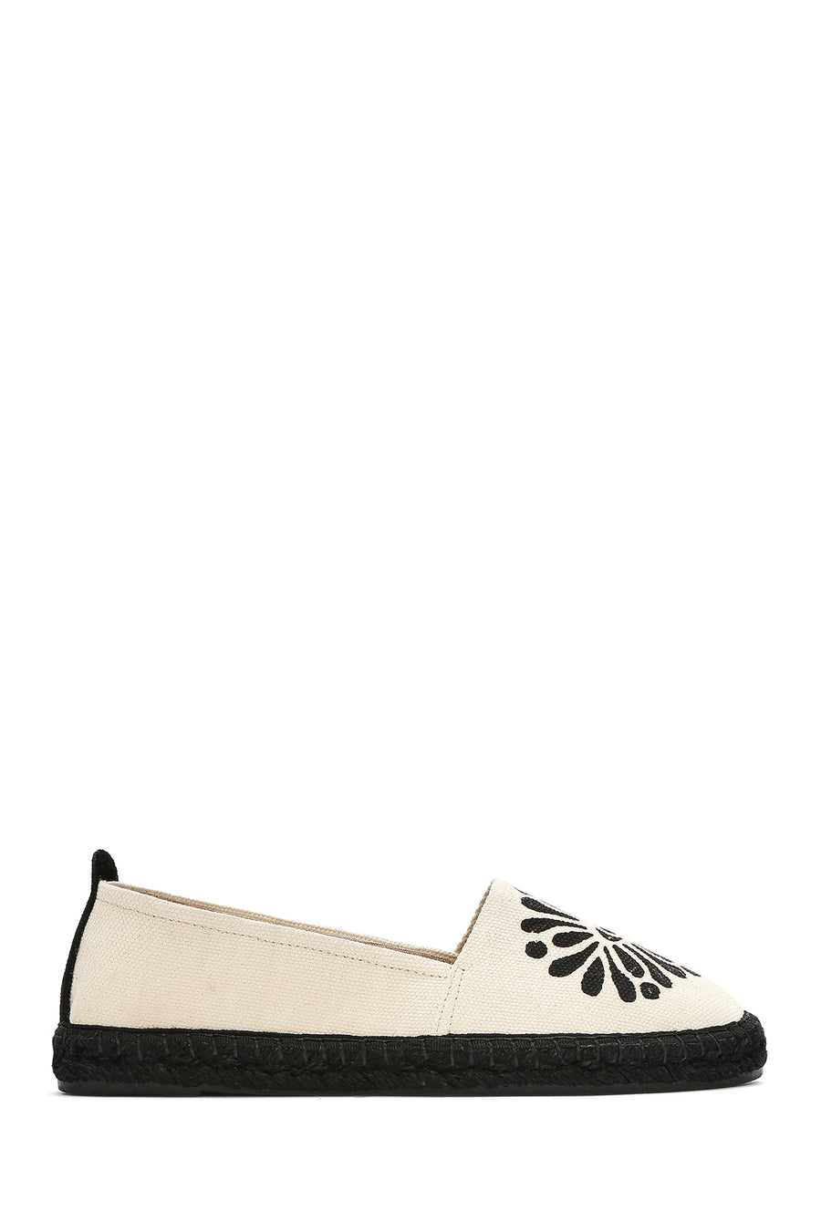 Kastamonu Stone Print Women's Black Patterned Espadrilles
