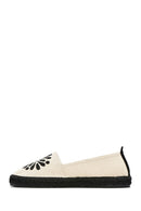 Kastamonu Stone Print Women's Black Patterned Espadrilles | Derimod