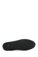 Women's Black Lace-Up Leather Comfort Loafer | Derimod