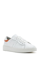 Kadın Beyaz Bağcıklı Deri Sneaker | Derimod