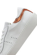 Kadın Beyaz Bağcıklı Deri Sneaker | Derimod