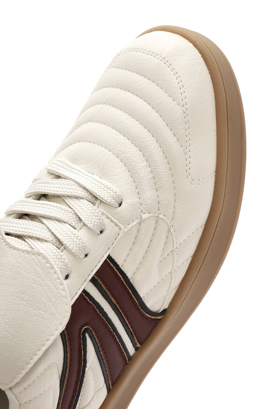 Kadın Bej Bağcıklı Sneaker