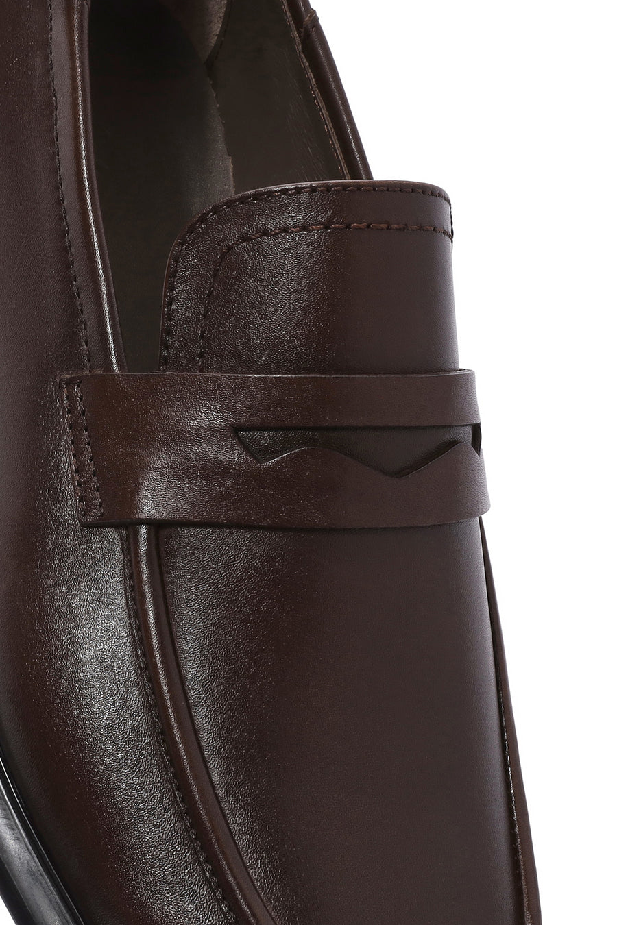 Erkek Kahverengi Deri Casual Loafer
