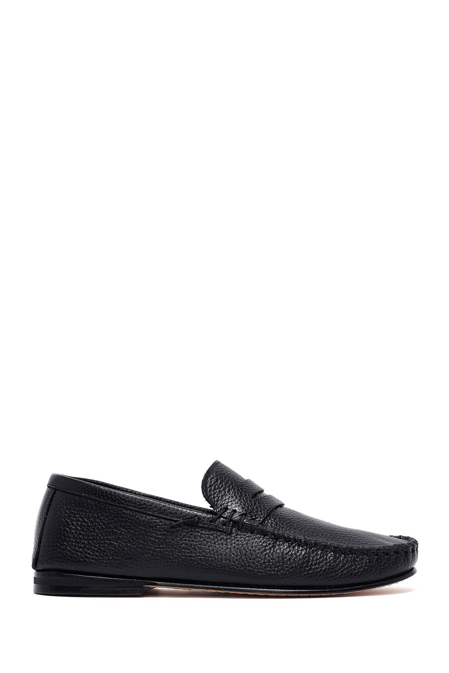 Erkek Siyah Deri Loafer 25SFD6028FT | Derimod