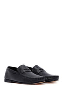 Erkek Siyah Deri Loafer | Derimod
