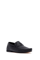 Erkek Siyah Deri Loafer | Derimod
