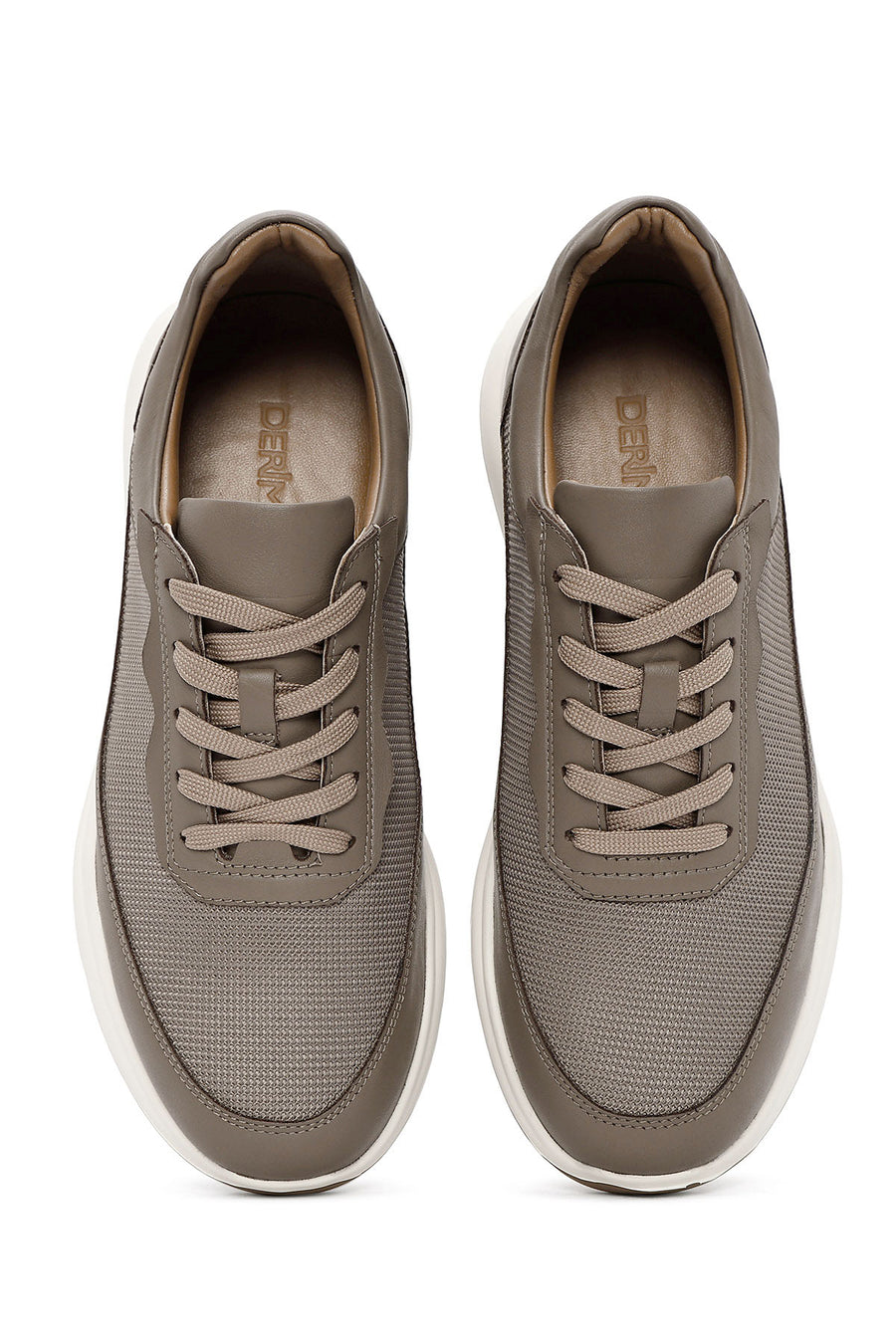 Men's Mink Lace-up Leather Sneaker
