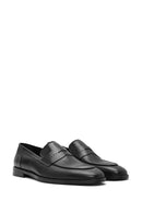 Erkek Siyah Deri Klasik Loafer | Derimod