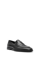Erkek Siyah Deri Klasik Loafer | Derimod