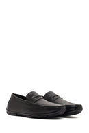 Erkek Siyah Deri Casual Loafer | Derimod