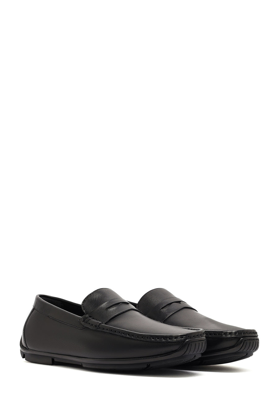 Erkek Siyah Deri Casual Loafer