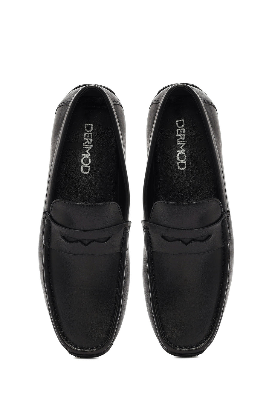 Erkek Siyah Deri Casual Loafer