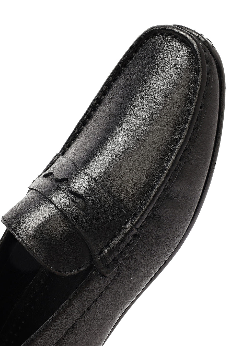 Erkek Siyah Deri Casual Loafer