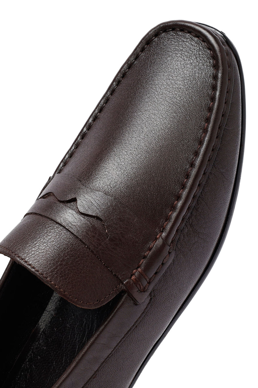 Erkek Kahverengi Deri Casual Loafer