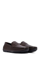 Erkek Kahverengi Deri Casual Loafer | Derimod