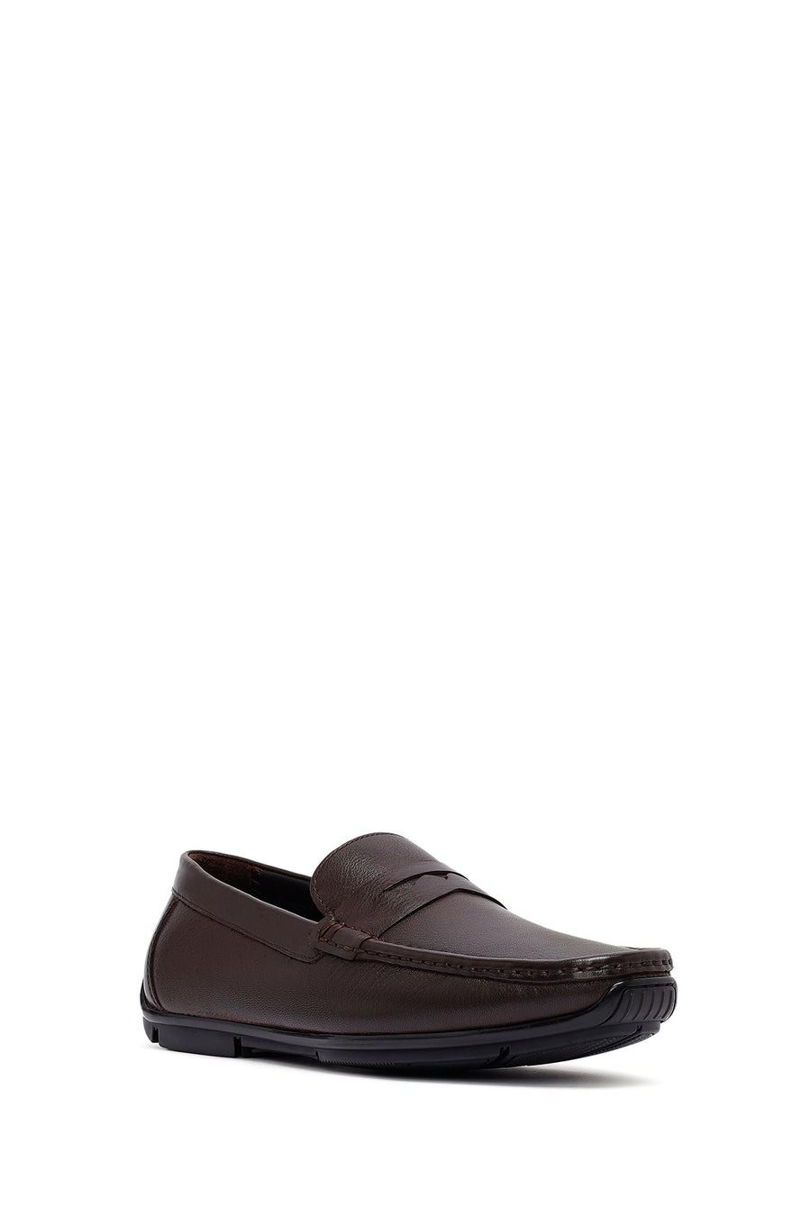 Erkek Kahverengi Deri Casual Loafer