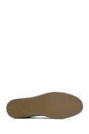 Men's Beige Suede Leather Espadrille | Derimod