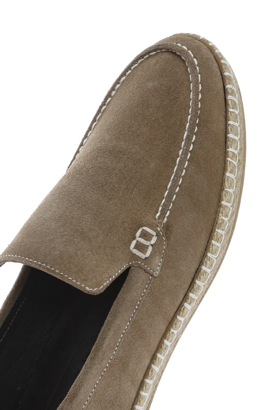 Men's Beige Suede Leather Espadrille