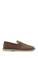 Erkek Vizon Süet Deri Casual Loafer | Derimod