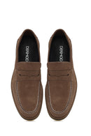 Erkek Vizon Süet Deri Casual Loafer | Derimod