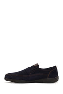 Erkek Lacivert Nubuk Deri Casual Loafer | Derimod