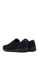 Erkek Lacivert Nubuk Deri Casual Loafer | Derimod